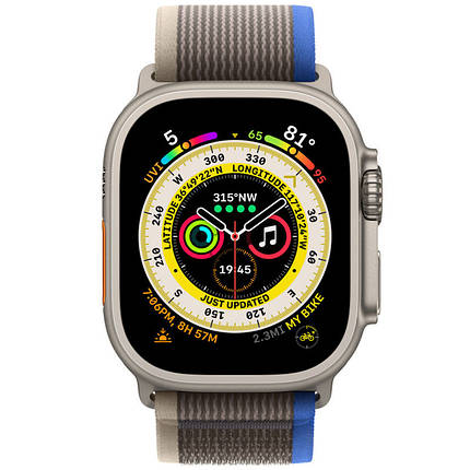 Ремінець Trail Loop для Apple Watch 42(ser.1-3)/44/45/46/49mm (m/l) Blue / Gray, фото 3