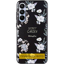 TPU+PC чохол Secret Garden для Xiaomi Redmi 14C / Poco C75 Black, фото 2