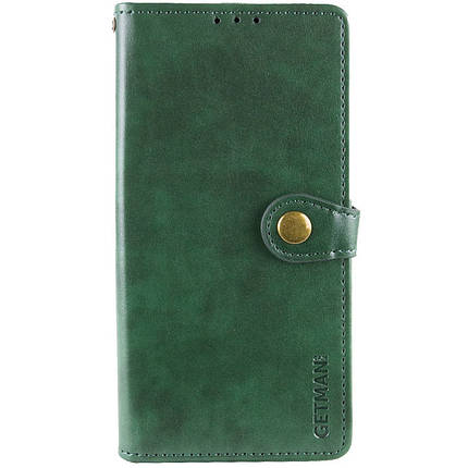 Шкіряний чохол-книжка GETMAN Gallant (PU) для Google Pixel 7 Pro Зелений, фото 1