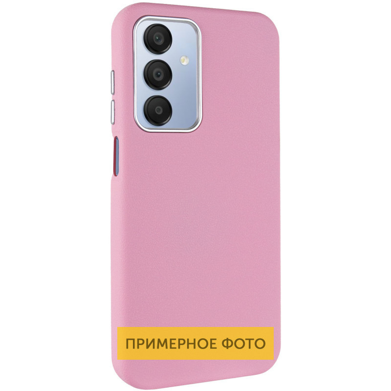 Шкіряний чохол Leather Case Metal Buttons для Xiaomi Redmi 14C / Poco C75 Light Pink