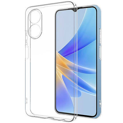 TPU чохол Epic Transparent 1,5mm Full Camera для Oppo A17 Безбарвний (прозорий), фото 1