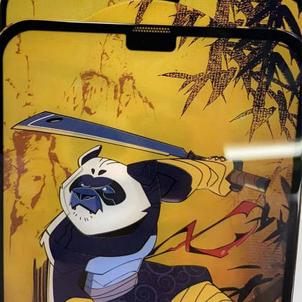 Захисне скло 5D Anti-static Panda (тех.пак) для Apple iPhone 11 Pro / X / XS (5.8") Чорний, фото 3