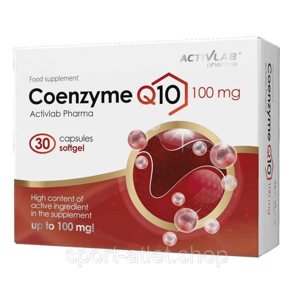 Коензим Q10 ActivLab Pharma Coenzyme Q10 100 mg, 30 капсул для підтримки серцево-судинної системи