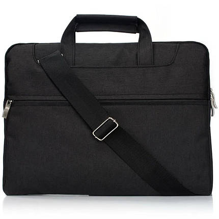 Сумка для ноутбуку Denim with Straps 13/14.2'' Black, фото 1