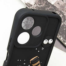 Чохол TPU Toys Case для Xiaomi Redmi 13 4G / Poco M6 4G Black / Always Happy, фото 5