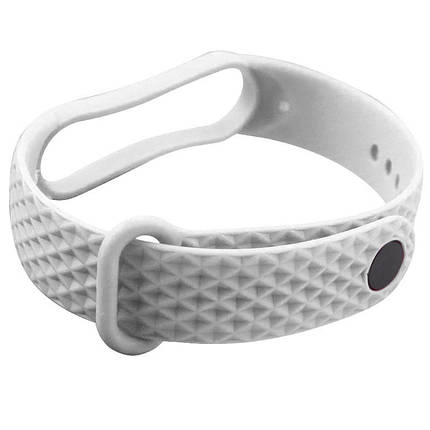 Ремінець Rhomb для Xiaomi Mi Band 5 / 6 Білий, фото 1