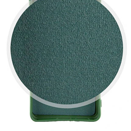 Чохол Silicone Cover Lakshmi Full Camera (AA) with logo для Xiaomi Poco X7 Зелений / Dark green, фото 2