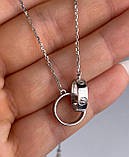 Срібний ланцюжок кольє ланцюжок, фото 3
