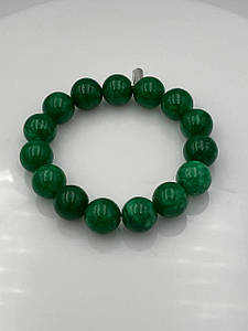 Браслет натуральний зелений жадеїт