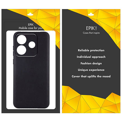 Чохол TPU Epik Black Full Camera для Xiaomi Redmi Note 14 5G Чорний, фото 2