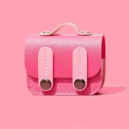 Шкіряний футляр Briefcase для навушників AirPods 3 Pink, фото 3