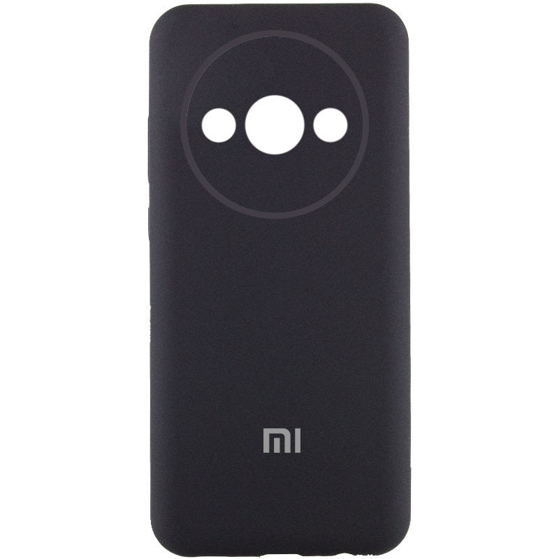 Чохол Silicone Cover Lakshmi Full Camera (AA) with logo для Xiaomi Redmi A3 Чорний / Black