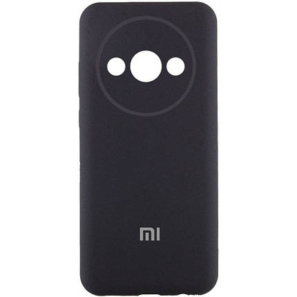 Чохол Silicone Cover Lakshmi Full Camera (AA) with logo для Xiaomi Redmi A3 Чорний / Black, фото 1