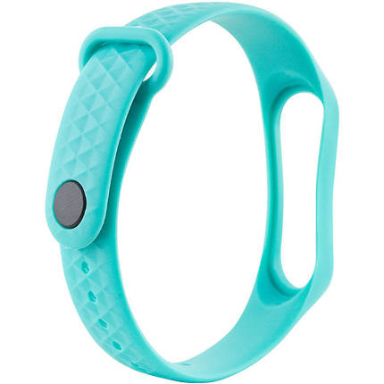 Ремінець Rhomb для Xiaomi Mi Band 3/4 Бірюзовий, фото 1