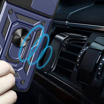Ударостійкий чохол Camshield Serge Ring для Xiaomi 15 Pro Синій, фото 2