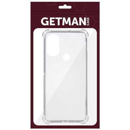 TPU чохол GETMAN Ease logo посилені кути для Nokia C21 Plus Безбарвний (прозорий), фото 3