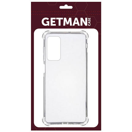 TPU чохол GETMAN Ease logo посилені кути для Nokia G42 Безбарвний (прозорий), фото 3