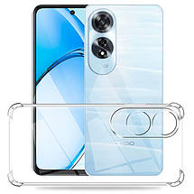 TPU чохол GETMAN Ease logo посилені кути Full Camera для Oppo A60 4G Безбарвний (прозорий), фото 2