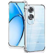TPU чохол GETMAN Ease logo посилені кути Full Camera для Oppo A60 4G Безбарвний (прозорий), фото 3