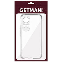 TPU чохол GETMAN Ease logo посилені кути Full Camera для Oppo Reno 10 / 10 Pro Безбарвний (прозорий), фото 3