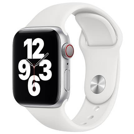 Силіконовий ремінець для Apple Watch 42(ser.1-3)/44/45/46/49mm Білий / White, фото 1