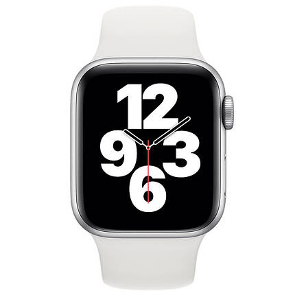 Силіконовий ремінець для Apple Watch 42(ser.1-3)/44/45/46/49mm Білий / White, фото 3