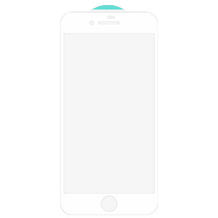 Захисне скло SKLO 3D для Apple iPhone 7 / 8 / SE (2020) (4.7") Білий, фото 3
