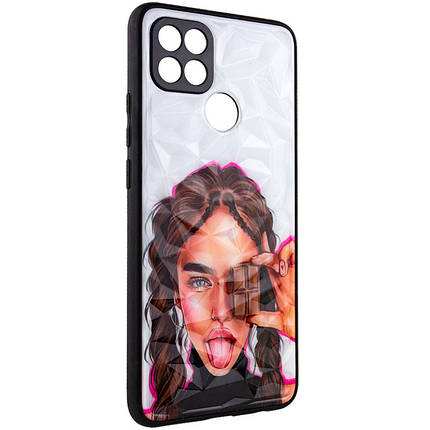 TPU+PC чохол Prisma Ladies для Oppo A15s / A15 Chocolate, фото 1