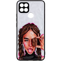 TPU+PC чохол Prisma Ladies для Oppo A15s / A15 Chocolate, фото 2