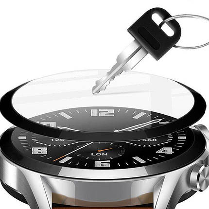 Полімерна плівка 3D (full glue) (тех.пак) для Samsung Galaxy Watch 7 44mm Чорний, фото 3