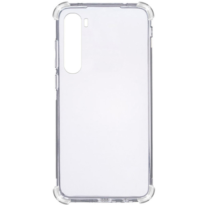 TPU чохол GETMAN Ease logo посилені кути для OnePlus Nord Безбарвний (прозорий)