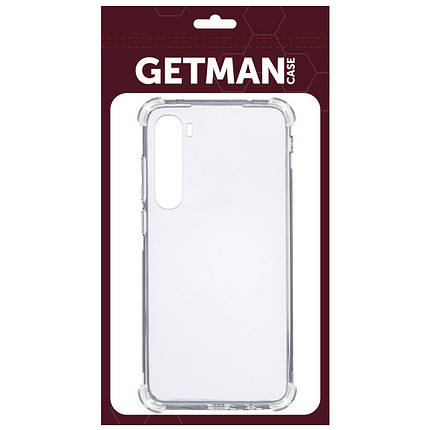 TPU чохол GETMAN Ease logo посилені кути для OnePlus Nord Безбарвний (прозорий), фото 2