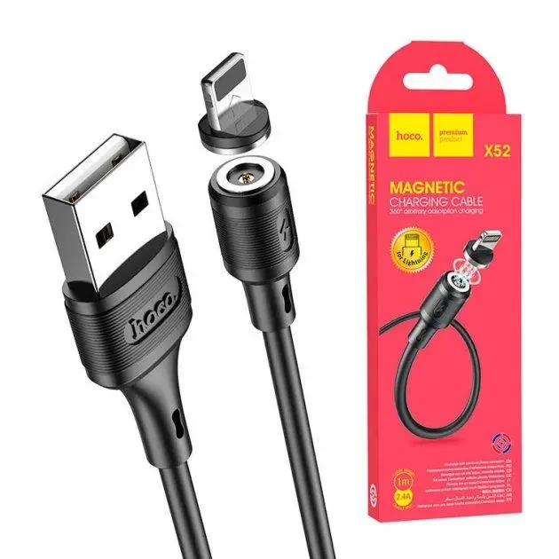 Кабель HOCO X52 iPhone5 Sereno magnetic 1 м МАГНІТНИЙ 2.4A
