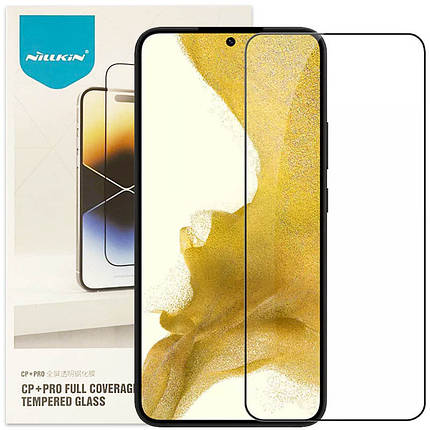 Захисне скло Nillkin (CP+PRO) для Samsung Galaxy S22+ Чорний, фото 1