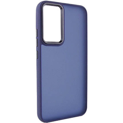 Чохол TPU+PC Lyon Frosted для Xiaomi Redmi Note 13 4G Navy Blue, фото 1