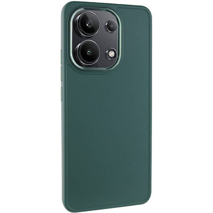 TPU чохол Bonbon Metal Style для Xiaomi Redmi Note 13 Pro 4G / Poco M6 Pro 4G Зелений / Pine green, фото 1
