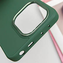 TPU чохол Bonbon Metal Style для Xiaomi Redmi Note 13 Pro 4G / Poco M6 Pro 4G Зелений / Pine green, фото 5