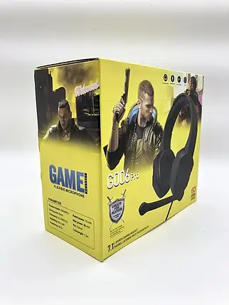 Навушники ігрові CYBERPUNK G006 Pro дротові з мікрофоном, фото 2