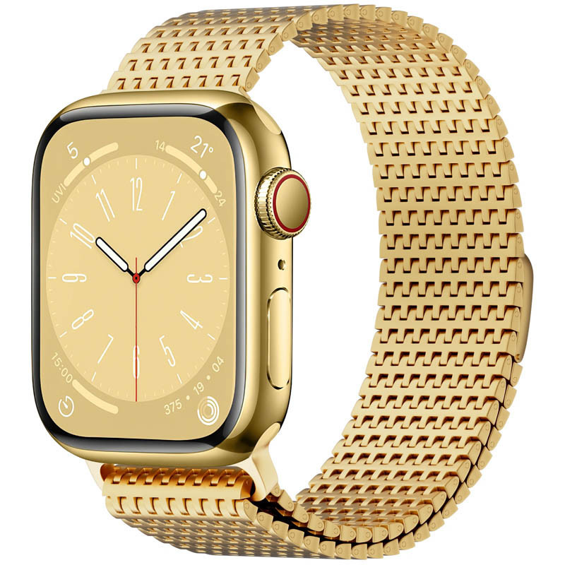 Ремінець WiWU Stainless steel для Apple Watch 38/40/41/42mm(ser.10) Gold