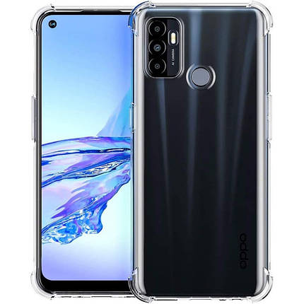TPU чохол GETMAN Ease logo посилені кути Full Camera для Oppo A53 / A32 / A33 Безбарвний (прозорий), фото 1