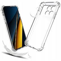 TPU чохол GETMAN Ease logo посилені кути Full Camera для Xiaomi Poco X6 / Note 13 Pro 5G Безбарвний (прозорий), фото 3