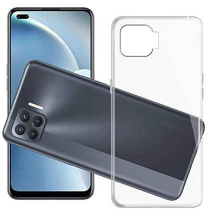TPU чохол Epic Transparent 1,5mm для Oppo A73 Безбарвний (прозорий), фото 1