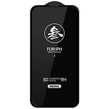 Захисне скло Remax 3D (GL-27) для Apple iPhone 13 / 13 Pro / 14 / 16e (6.1") Чорний, фото 3
