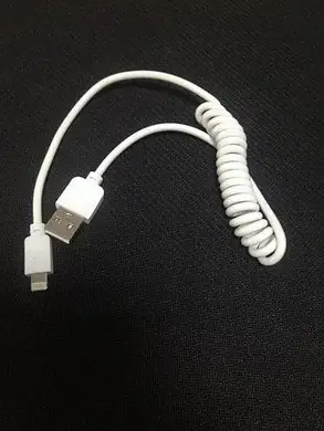 Кабель iPhone5 пружина 1м, фото 3