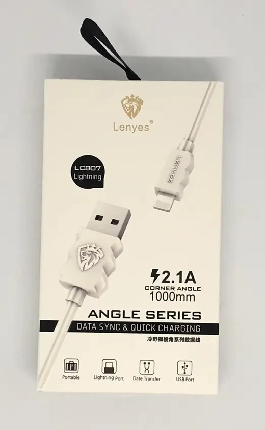 Кабель LENYES LC807 iPhone 1м 2.1A