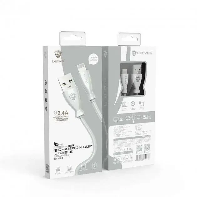 Кабель LENYES LC901 iPhone 1м 2.4A
