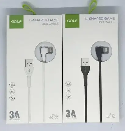 Кабель GOLF GC-70 iPhone L 1м, фото 1