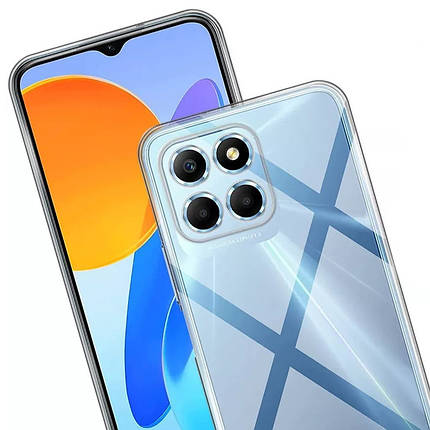 TPU чохол Epic Transparent 1,5mm для Huawei Honor X6a Безбарвний (прозорий), фото 3
