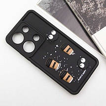 Чохол TPU Toys Case для Xiaomi Redmi Note 13 4G Black / Always Happy, фото 2