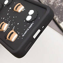 Чохол TPU Toys Case для Xiaomi Redmi Note 13 4G Black / Always Happy, фото 4